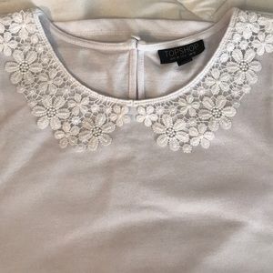 Topshop Peter Pan collar blouse, floral detailing